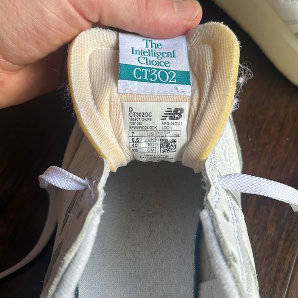 New Balance CT302 Sea Salt White Pink Platform Leather Suede EU 40 W9.5 - Picture 7 of 7